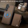 Для Samsung Galaxy S26+ Магнитный чехол JEEHOOD J09 Слот для карт с RFID-блокировкой Кожаная задняя крышка телефона