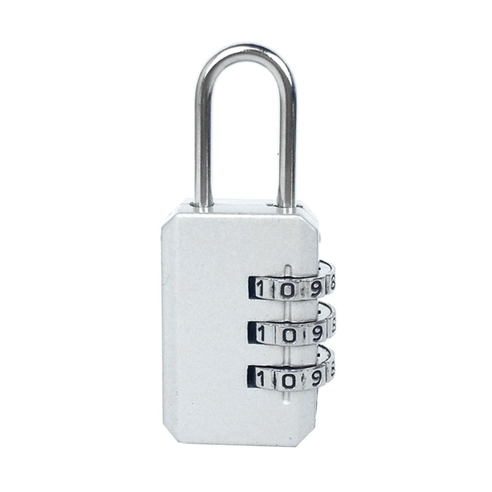 Combination Lock Backpack Zipper Lock 3 Digit Password Lock Dormitory Cabinet Lock Luggage Padlock
