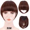 Fringe Bangs Synthetic Hair Extensions Clip In Bangs 6 Inch Short Straight Hairpiece Front Neat Bang Two Side Blonde