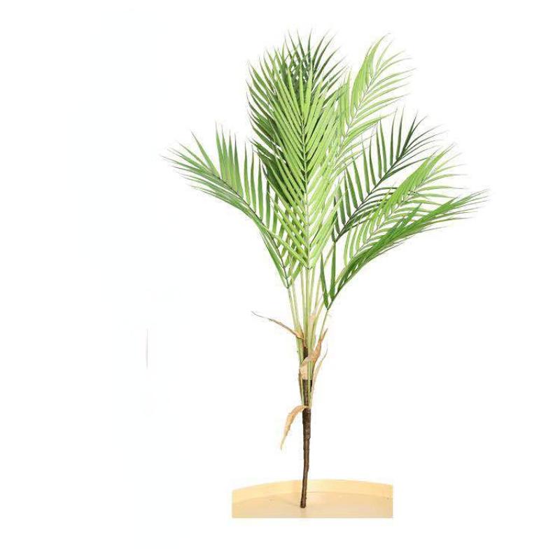 1 шт., 9 листьев на куст, 33,4 дюйма, высокий искусственный пальмовый лист, зеленый пластиковый пальмовый завод, домашний декор, декоративный цветок, искусственное растение