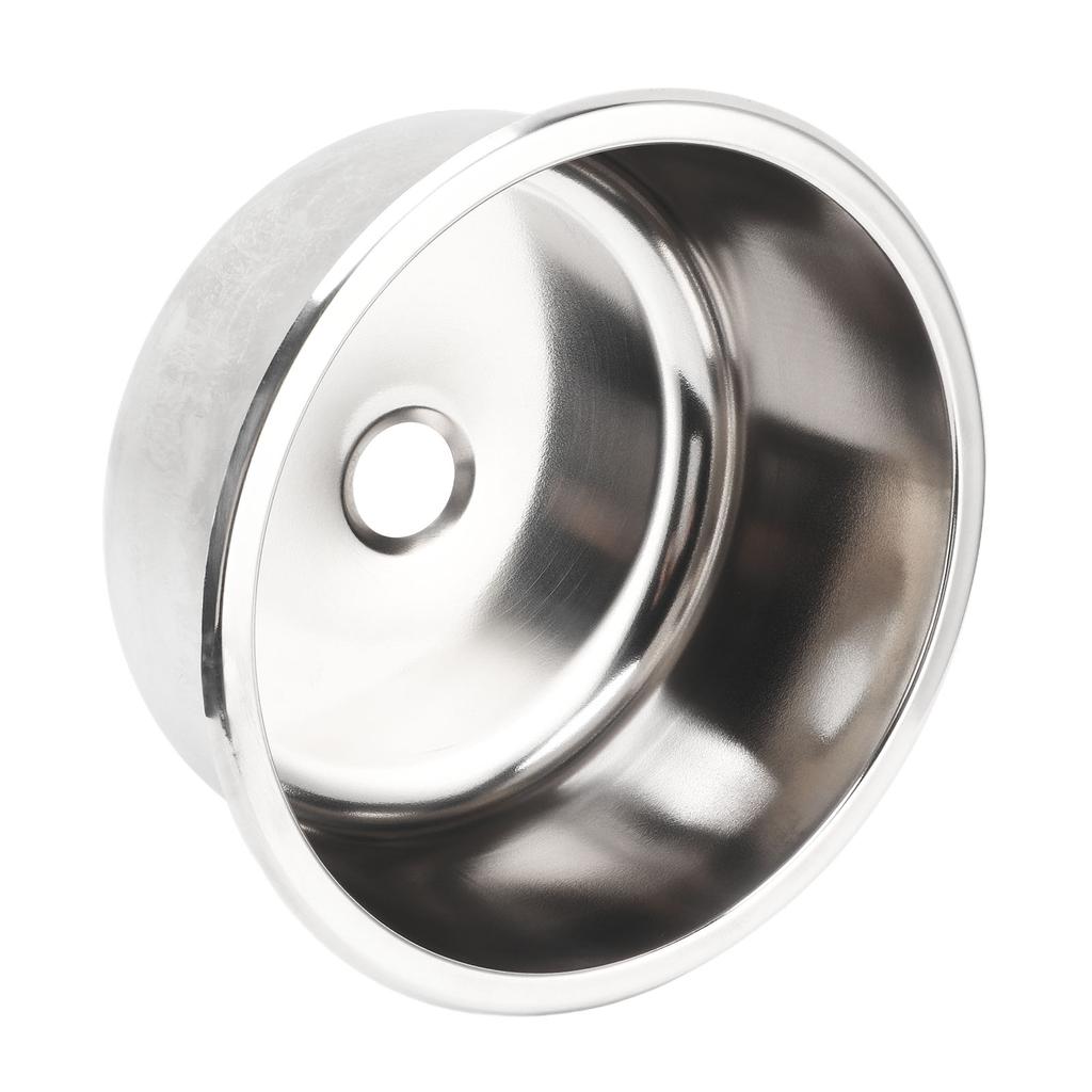 Раковина для автофургона 295x130 мм из нержавеющей стали 304, круглая, устойчивая к ржавчине, большая емкость для яхты, автодома