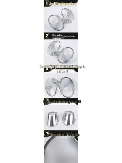 Compatible with Southeast DX3 16 Models: Front Fog Light Chrome Decorative Frame