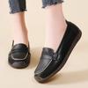 Плоские мягкие кожаные мокасины женские повседневные прогулочные легкие женские туфли больших размеров для работы и отдыха, дышащие, новые весна/лето