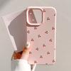 Корейский Милый Розовый Вишневый Эстетичный Чехол Для Телефона Для iPhone 17 Pro Max Чехол iPhone 16 Pro 15 14 13 12 Pro Max Япония Кавайная Девушка Мягкий Чехол