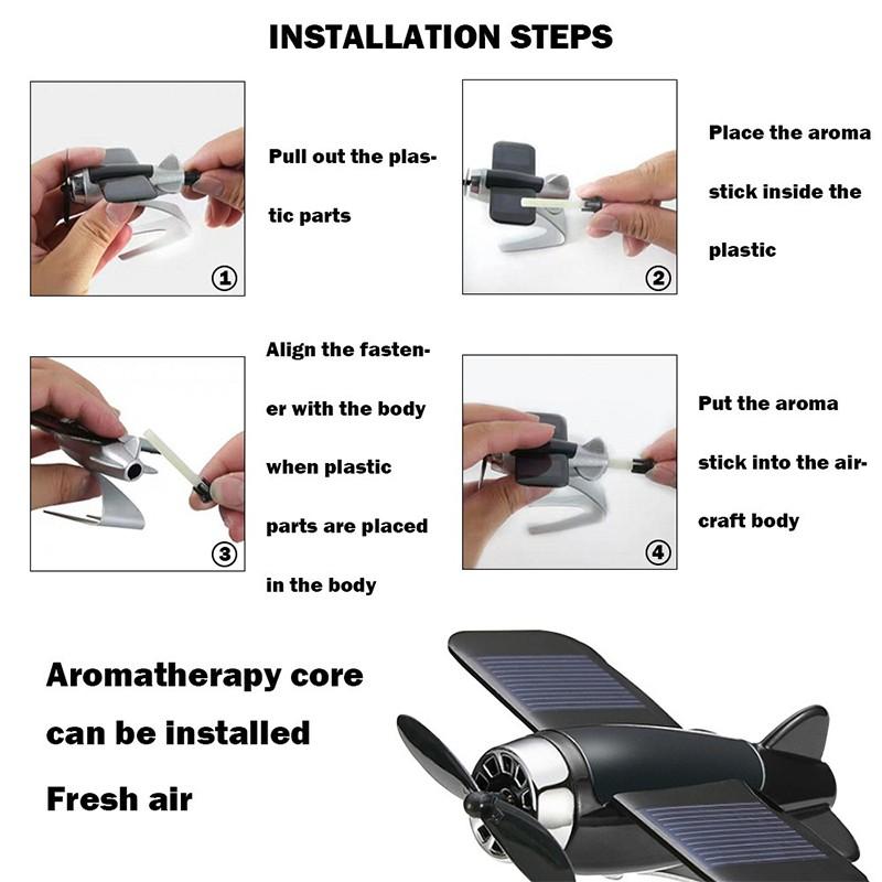 Украшение автомобиля, украшение для самолета, ароматерапия, противоскользящая подушка, сплав солнечной энергии, роторная приборная панель самолета, моделирование автомобиля