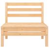vidaXL Garten-Mittelsofa Massivholz Kiefer