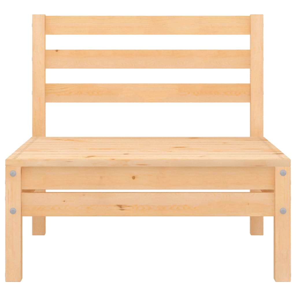 vidaXL Garten-Mittelsofa Massivholz Kiefer