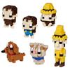 Kawada Nanoblock Mini Nano Curious George (BOX) NBMC_72S 1 BOX = 6 Pieces, Total 6 Types