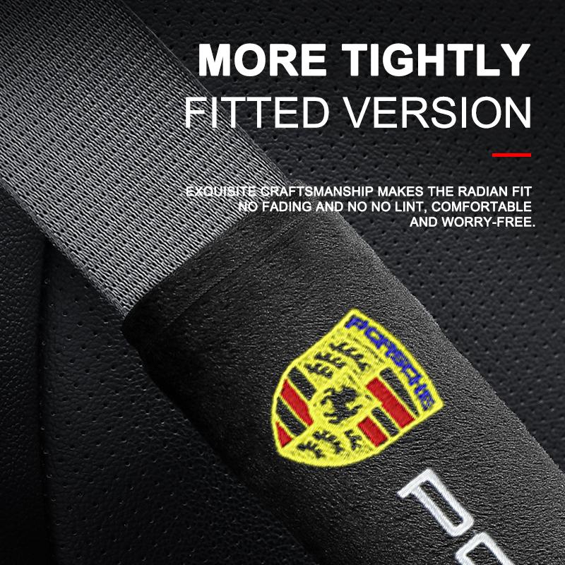 2 шт. Чехол на ремень безопасности Автомобильный хлопковый защитник плеча безопасности Для Porsche 911 928 944 968 Boxster Cayenne Macan Panamera