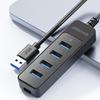 Расширитель USB на 4 порта Многопортовый USB 3.0 HUB Порт питания Type-C Высокоскоростной HUB 5 Гбит/с Док-станция для Macbook Аксессуары для ноутбука