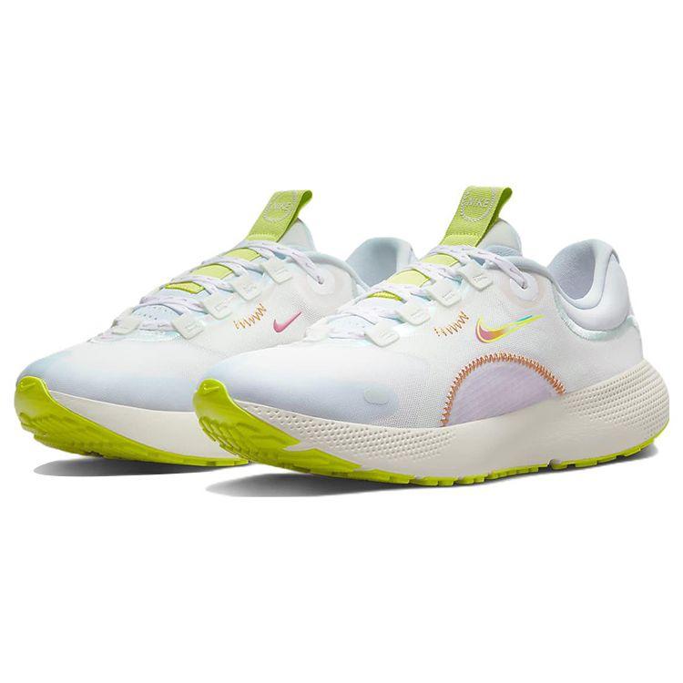 Nike React Escape Run White Barely Green Женские кроссовки Summit-White Aura Multi-Color DN2652-100