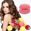 6 Pcs Pink Color Balls Soft Sponge Hair Curler Rollers Hair Accessory Hair Pins