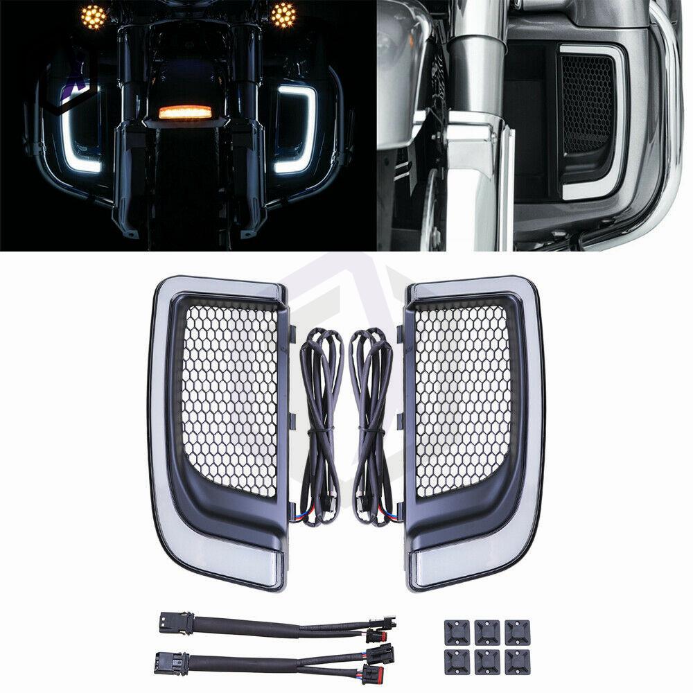 LED DRL Turn Signals for Harley Street/Road King/Electra Glide Fairing Lowers (14-21)