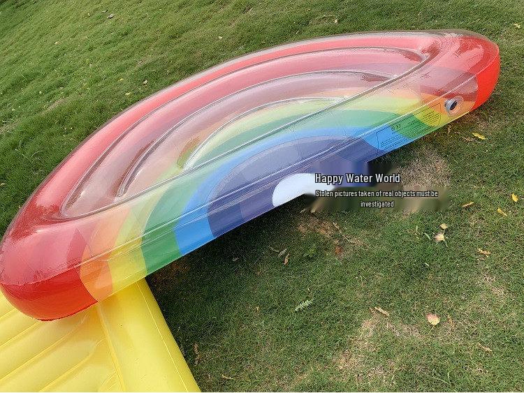 Inflatable Pineapple Cactus Watermelon Pizza Rainbow Pool Float Set