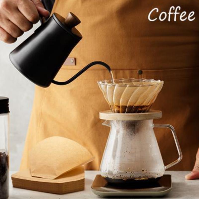 50/100 шт. Бумага для кофейных фильтров V-образной формы Сектор Древесная целлюлоза Капельная бумага Различные размеры Аксессуары для чайного инфузора Инструмент