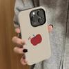 Простое красное яблоко подходит для Apple 17promax мультяшное милое iPhone16Pro объектив всестороннее покрытие 15 новых моделей 1