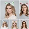 Fluffy Realistic Texture Faux Fur Cat Ears Flexible Handmade Animal Headband  Anime Cosplay
