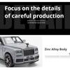 1/36 Rolls Royce Cullinan Simulation Toy Car Model Alloy Diecast with Sound and Light Pull Back Toy Vehicle Models for Boy Gifts