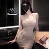 Sex underwear sexy neck hip tight uniform dress seduction backless women flirting sex underwear