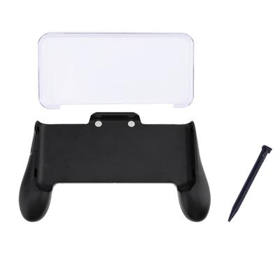 3 в 1 Рукоятка + Кристальный чехол + Пластиковый стилус для консоли Nintendo NEW 2DS LL 2DS XL Черные аксессуары кабель 1,5 м + сумка