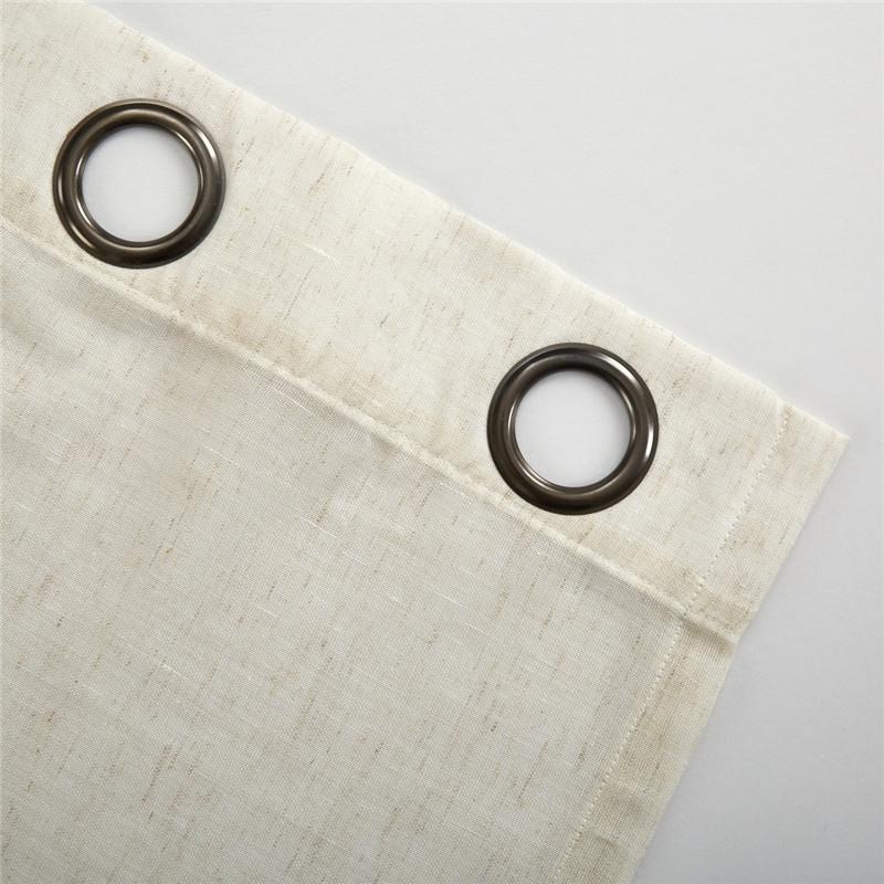 Natural Linen Curtains, Living Room, Bedroom, Opaque To Light, Finished Gauze Curtains Can Be