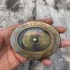 2 In 1 Brass Compass With Magnifying Glass, Handmade Brass Compass with Unique Design, Antique Brass Compass for Trekking and Gift