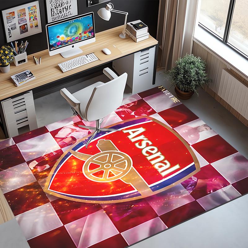 Arsenal F.C Pattern Rug, Indoor/Outdoor Mat, for Picnic, Gameroom, Bedroom, Office, Living Room, Home Decor Carpet, Birthday Gift