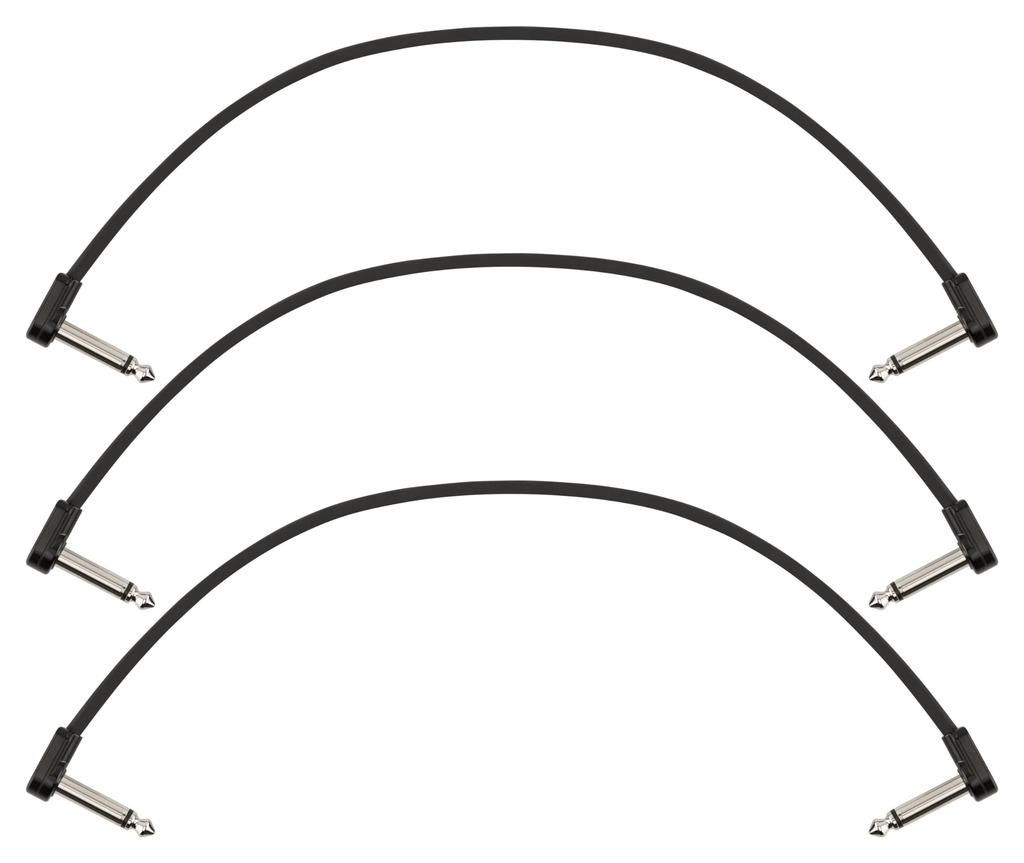 Fender Blockchain 12" Патч-кабель 3 шт. Угловой-Угловой Fender [Набор из 3 патч-кабелей]