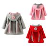 Girls Coat Baby Autumn Spring Jacket Kids Infant Rabbit Long Ear Hoodies Cotton Bebe Outerwear Children Clothes for Girl