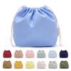 Stylish and Cute Drawstring Small and Plain In Available In 21 Canvas Drawstring Inner Drawstring Pouch Bag, Large, Design. [Featured Poco'ce, Colors,