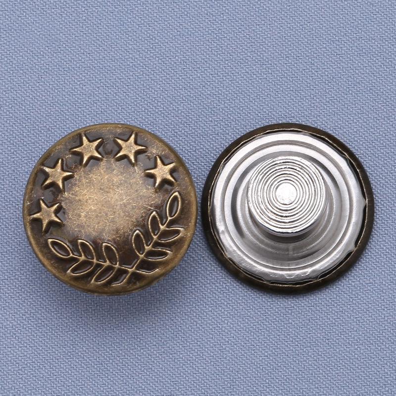 Регулируемые бесшовные металлические пуговицы для джинсовой ткани, съемная утягивающая талию волшебная кнопка