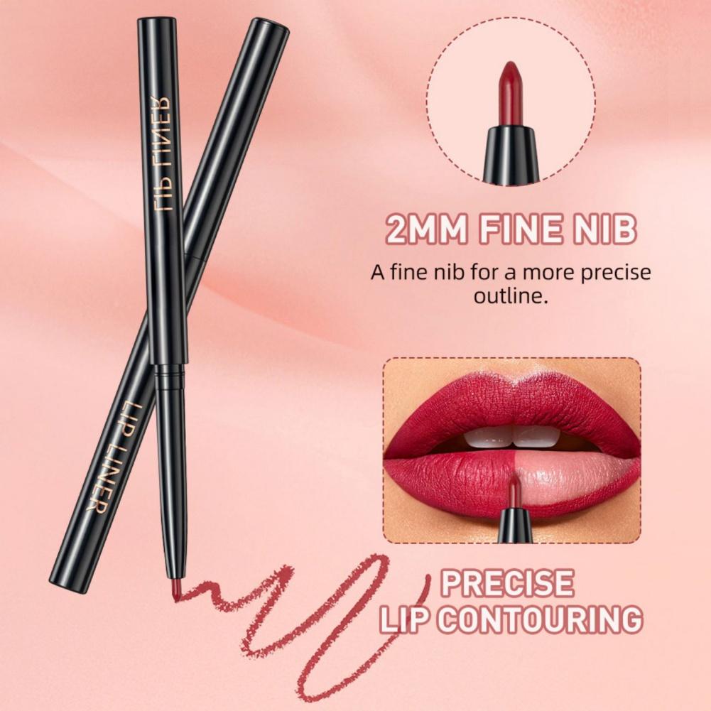 Набор для макияжа губ, блеск для губ, жидкая помада и карандаш для губ 3 шт.