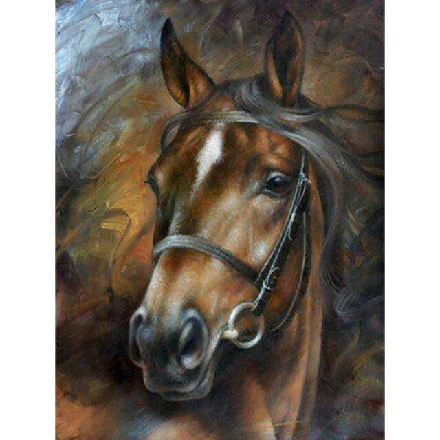 DIY 5D Алмазная картина Лошадь Животное Мозаика Продажа Алмазная вышивка Полный круглый дрель Вышивка крестом