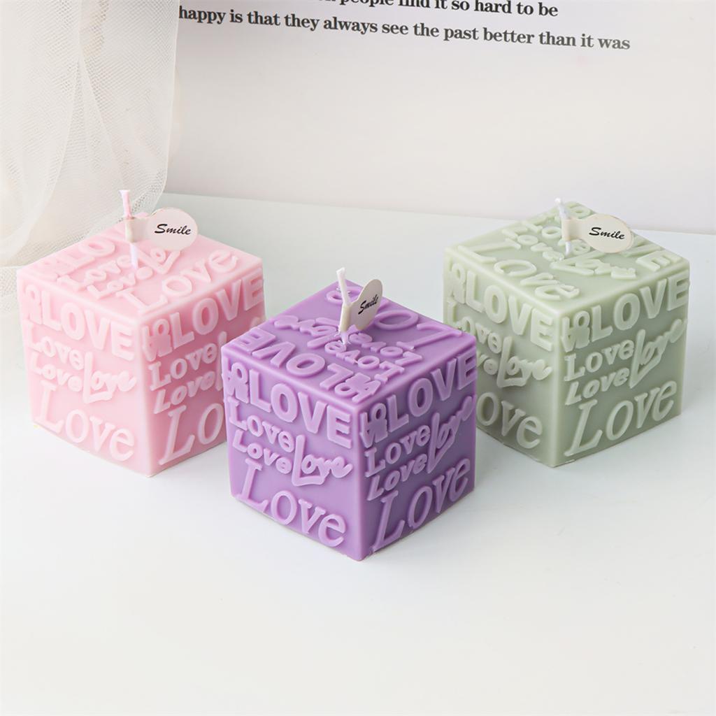 Красивая форма для свечей LOVE для Y-проектов, уникальная форма для изготовления свечей с любовным письмом, силиконовая форма для художественных ремесленников