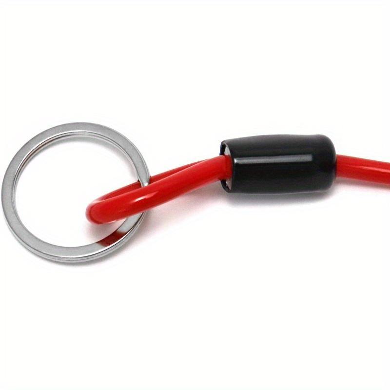 Отрывной трос прицепа, 1 упаковка, 6-футовый предохранительный трос для прицепа, Пружинная буксировка, Зажим для спиральной проволоки, Пружинная буксировочная пружина из нержавеющей стали, Витой трос для экстренной помощи прицепа