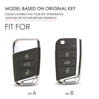 Кожаный чехол для ключей подходит для женского чехла для ключей Volkswagen.