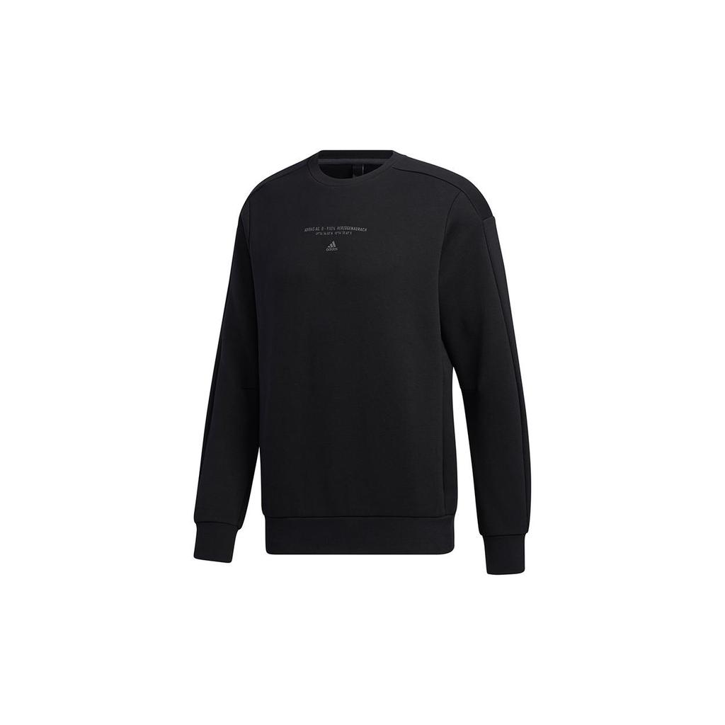 Adidas Sweatshirts Men's Black Crew Neck Moderate Regular GM4413