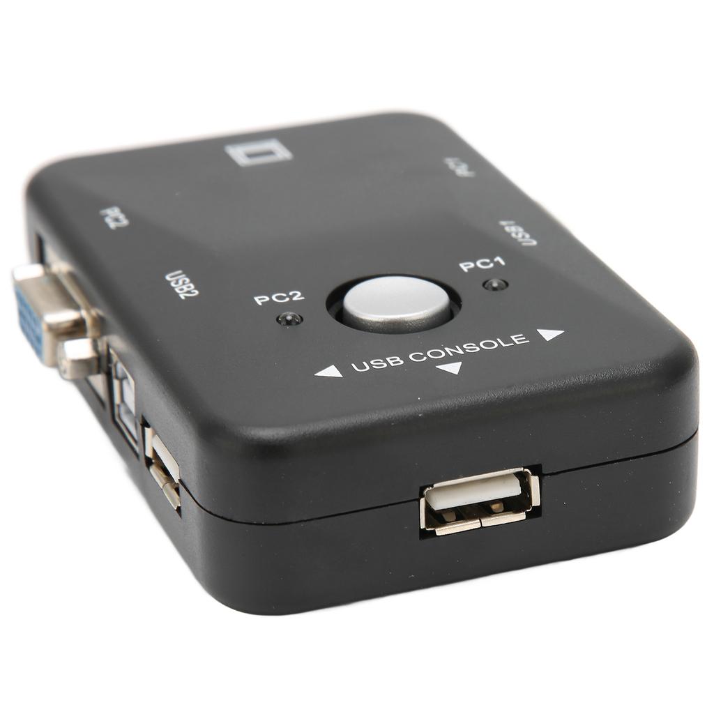USB 2.0 KVM-переключатель 1920x1440 2-портовый KVM-переключатель с двумя мониторами для WIN95 98 98SE 2000 ME XP