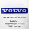 Car Front Grille Logo/Letter Decorative Badge Accessories/Steering Wheel Sticker Suitable For Volvo S80 XC60 V90 V60 XC90 S60 T5 YT5