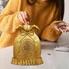 Blessed Bag Shape Sculpture Brass Piggy Bank Art Money Bags Decor Gifts for Housewarming