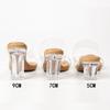 Fashion 2025 Summer New Comfortable Transparent Square Toe High Heels Women Crystal Thick Heel Sexy Casual Sandals Flip Flops