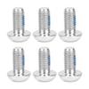 6pcsbox M5x10mm Titanium Alloy Bolts Bike Bicycle Brake Rotor Disc T25 Bolts ScrewsSilver