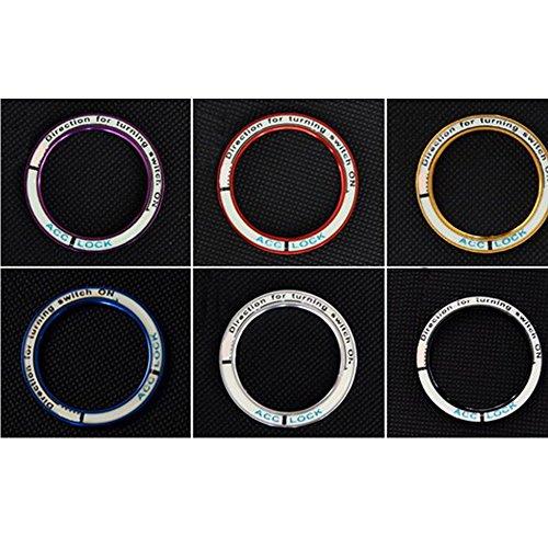 Крышка переключателя автомобиля Декоративное кольцо переключателя запуска двигателя для Mazda CX4 CX5 Angkorela Attic Black