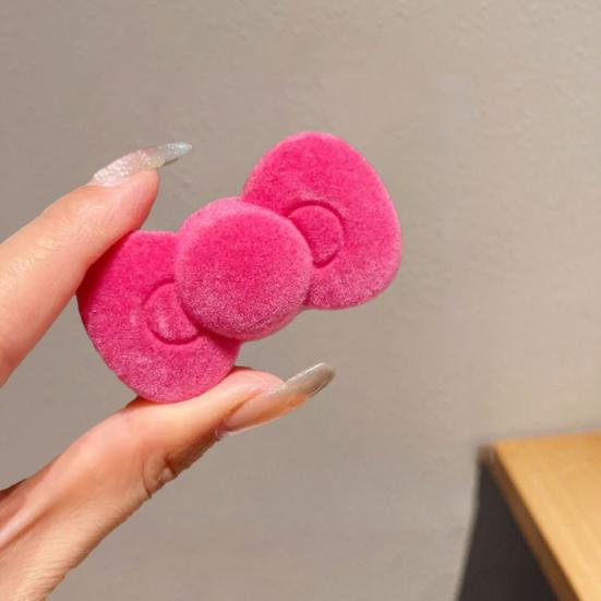 1 пара заколок для волос с бантом, в форме сердца и звезды, шпильки для волос с бархатной отделкой, заколки для боковых прядей, аксессуары для волос