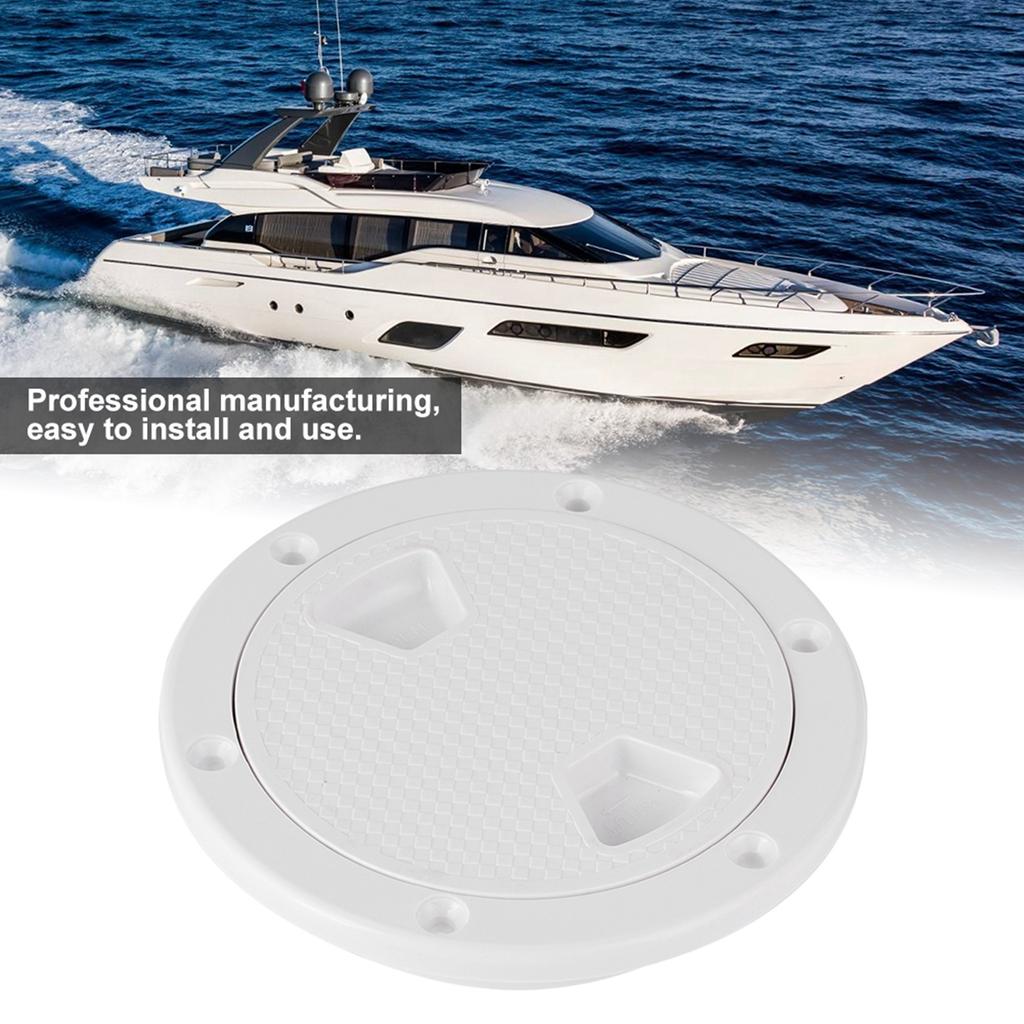 Marine ABS Rounded Deck Cover Inspection Hatch Yacht RV Boat Accessories4inch
