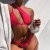 Women's Sexy And Fashionable Single Sided Solid Color Two-piece Bikini Swimsuit