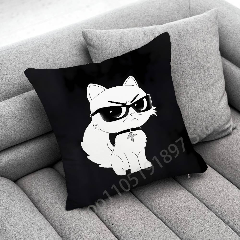 Cartoon Cat Funny Fashion Throw Pillow Case For 45x45cm 40x40cm 30x30cm 50x50cm 55x55cm Square Home Pillowcase Case