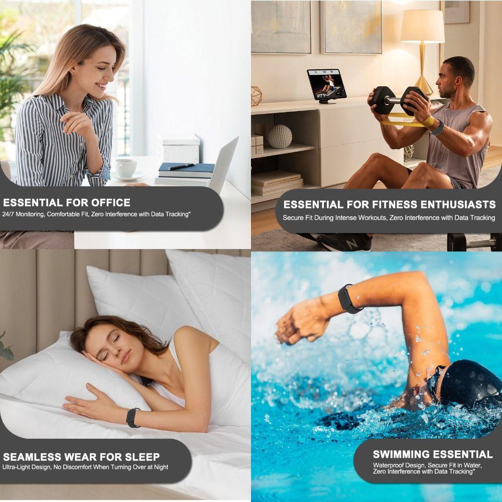 Дышащий фитнес-браслет Силиконовый ремешок для трекера Сменный ремешок для Whoop 5.0 One/Peak Женский Мужской