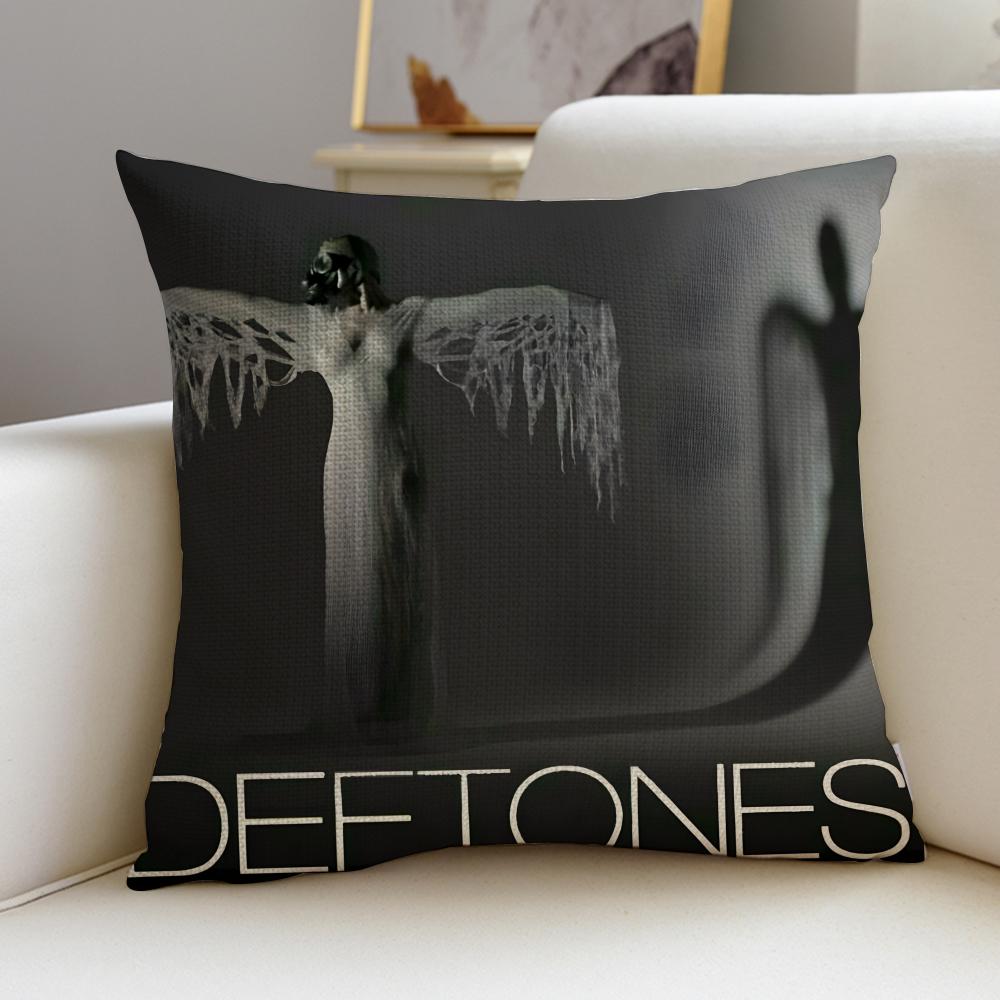 Alternative DDeftonesS Cushion Cover Breathable and skinfriendly linen pillowcase square removable and washable cushion