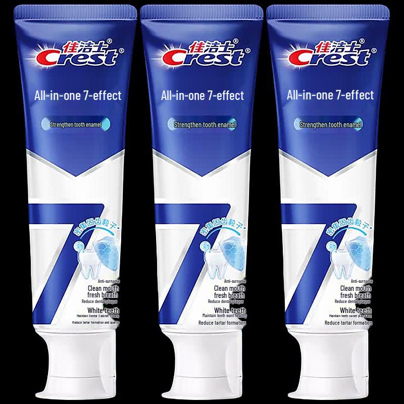 Crest All-in-One 7-Effect Enamel Strengthening Toothpaste 3-Pack
